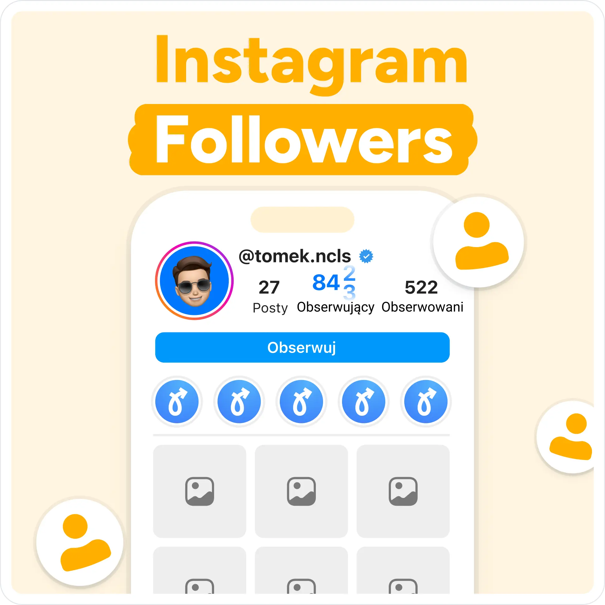 Kup Instagram Followers Mockup
