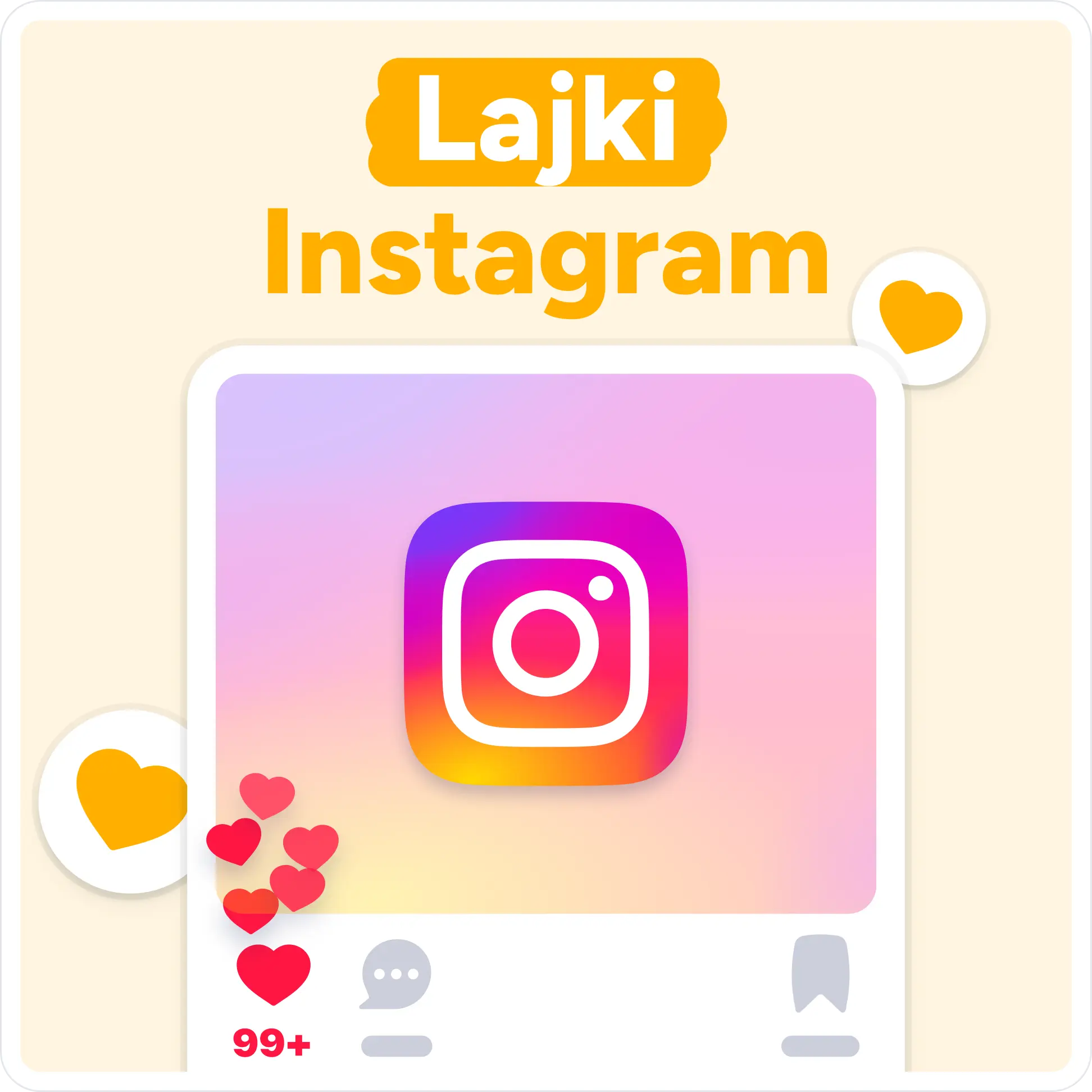Kup lajki na Instagramie Mockup