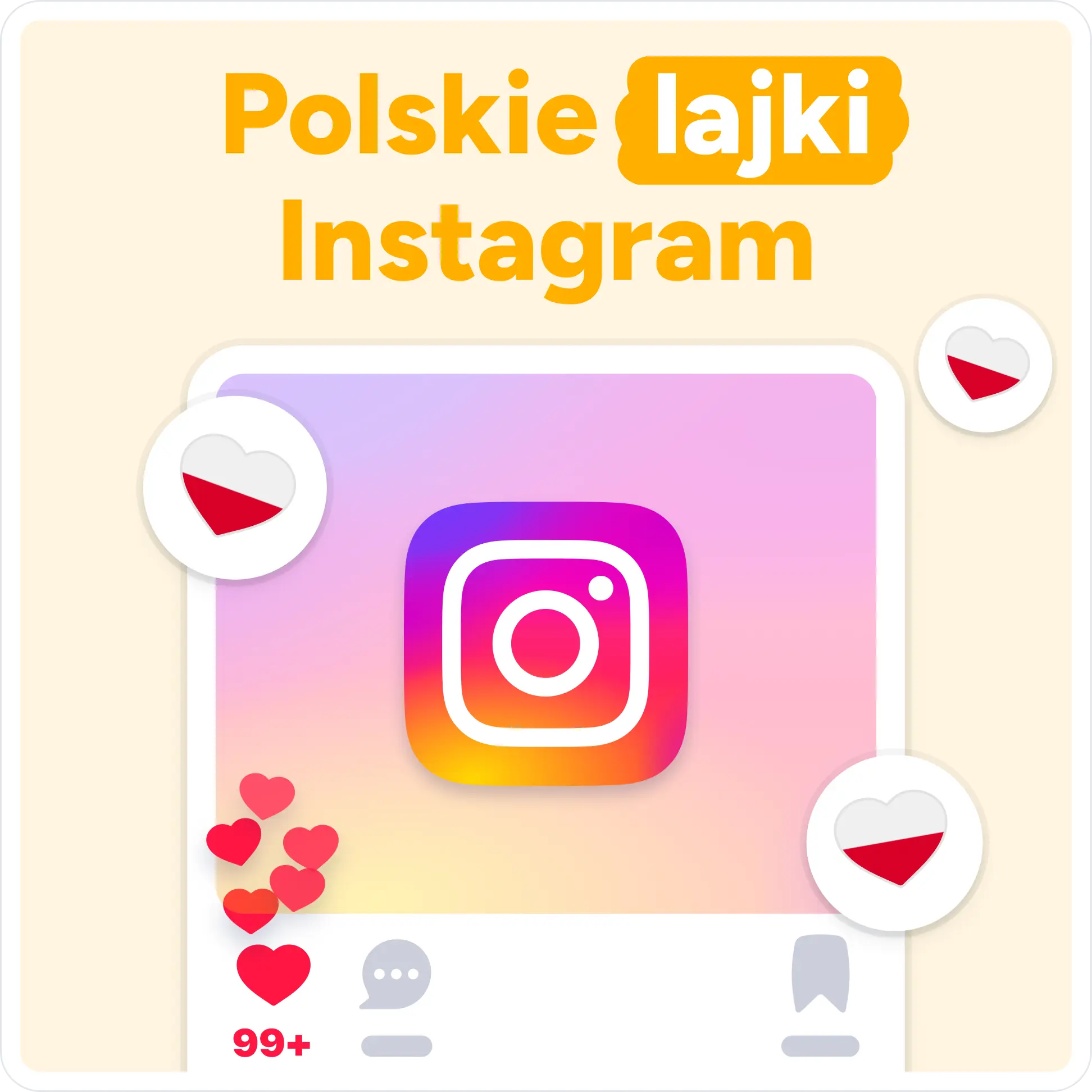 Kup polskie lajki na Instagramie Mockup
