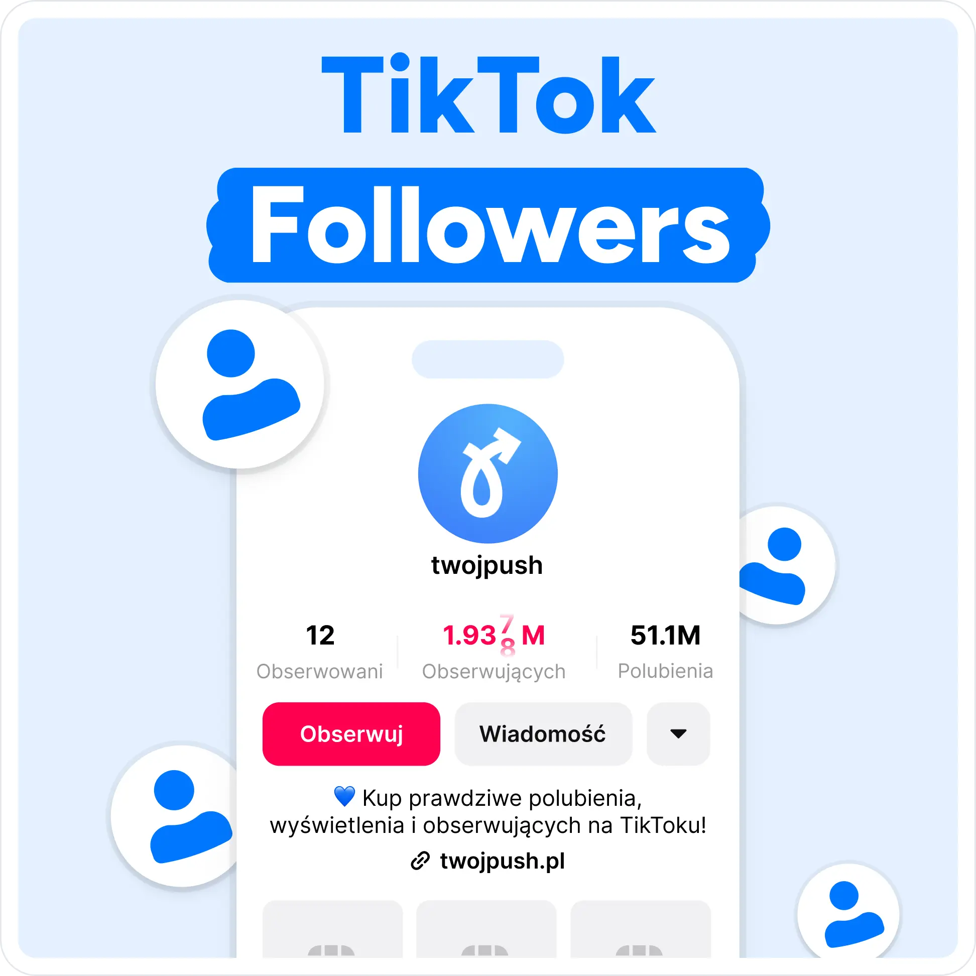 Kup TikTok Followers Mockup