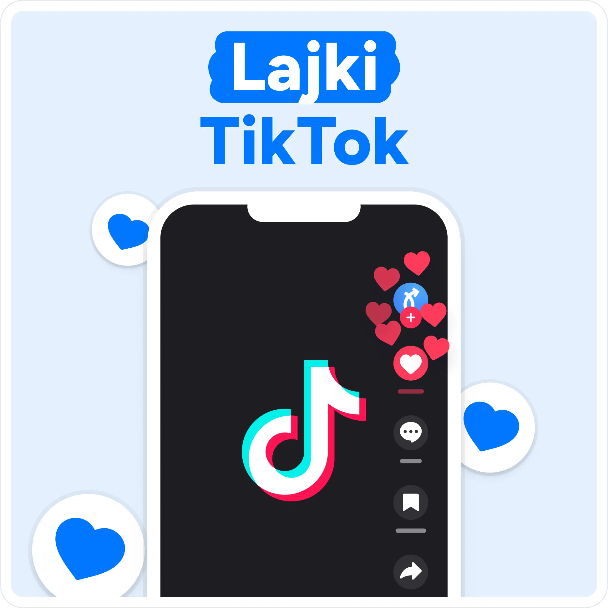 Kup lajki TikTok Mockup