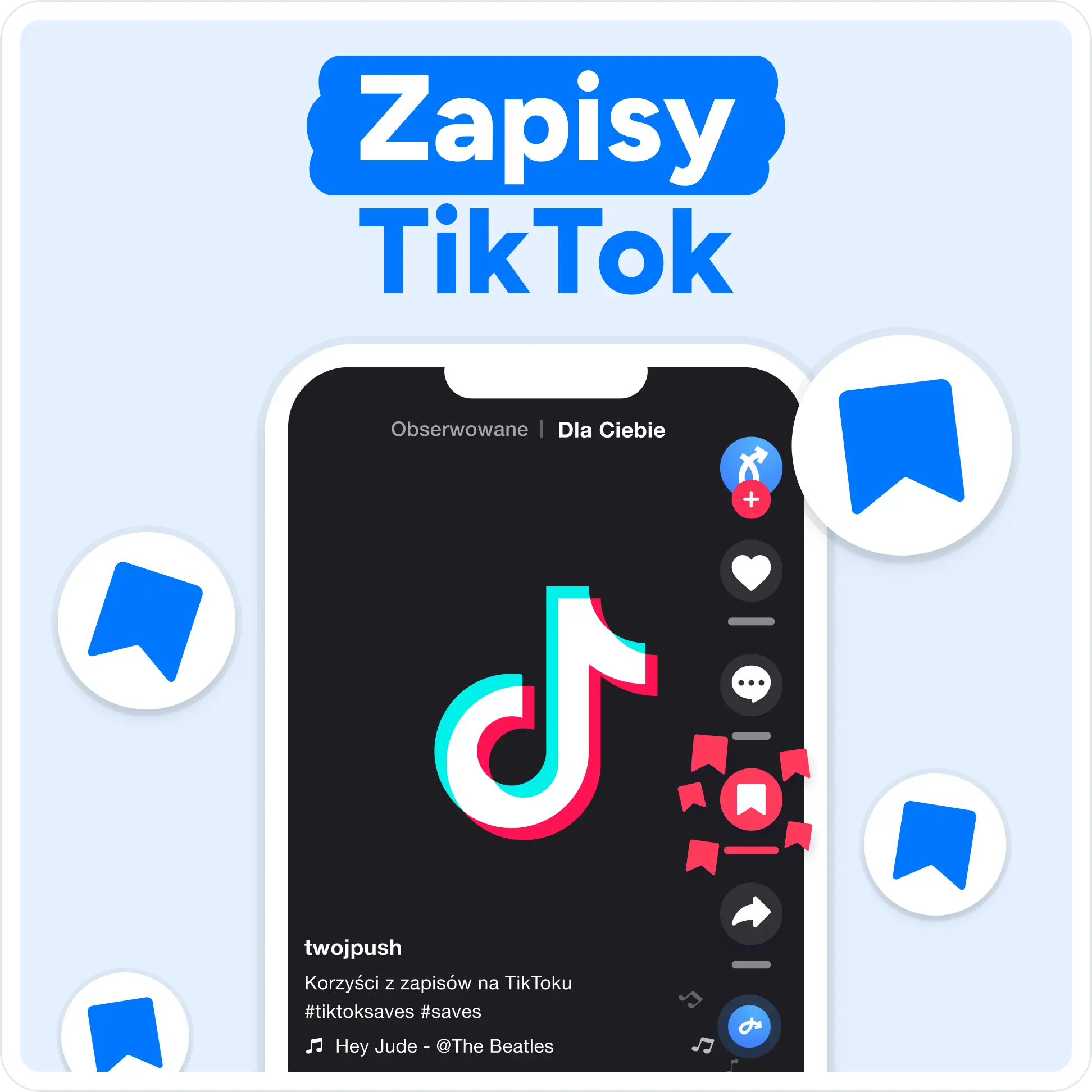 Kup zapisy na TikToku Mockup