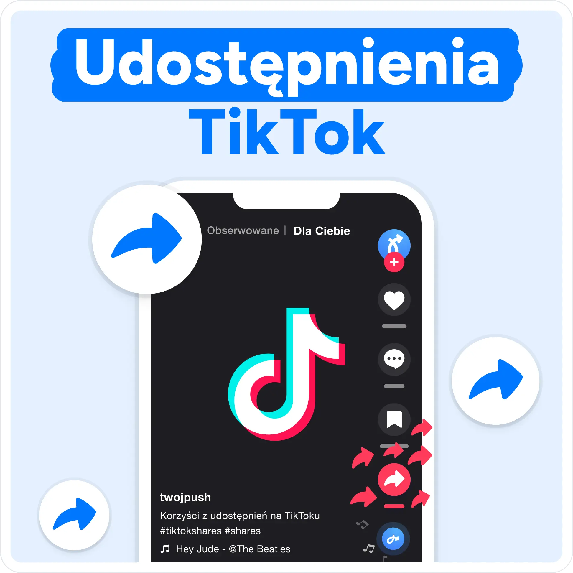 Kup udostępnienia TikTok Mockup
