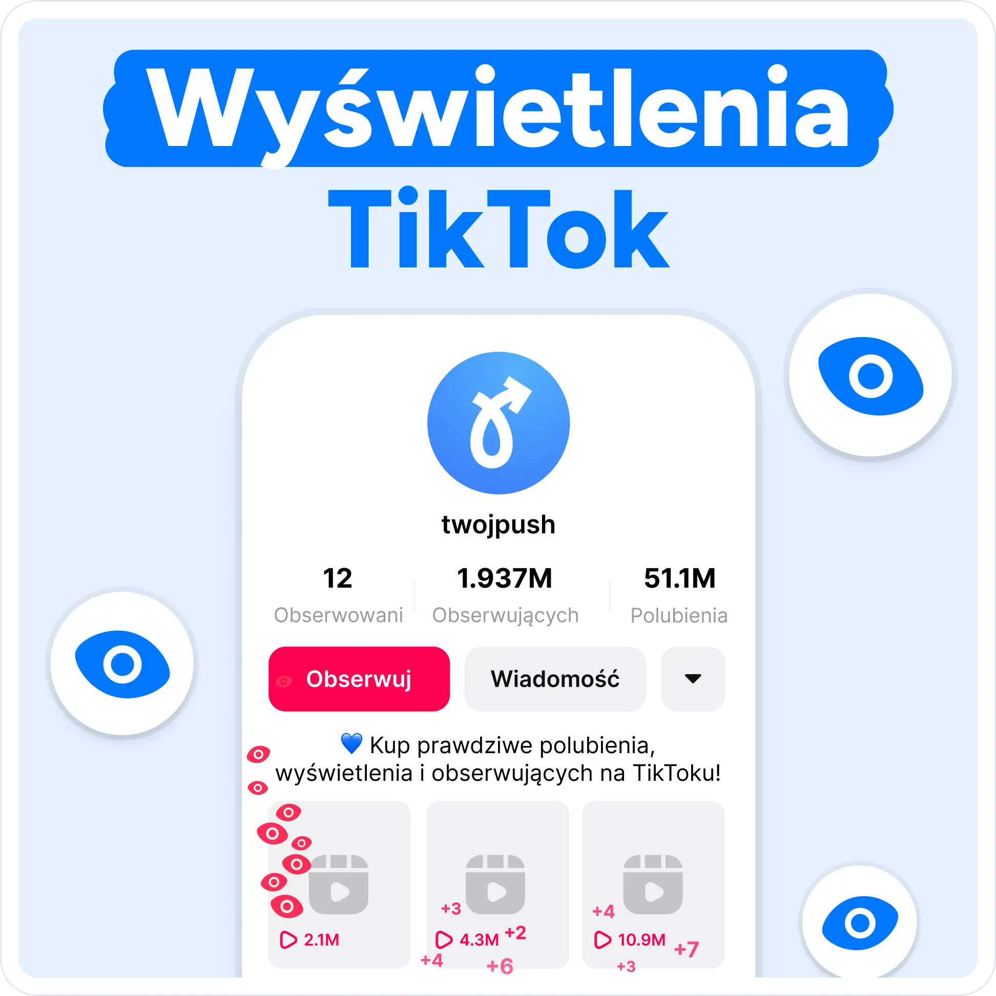 Kup wyświetlenia TikTok Mockup