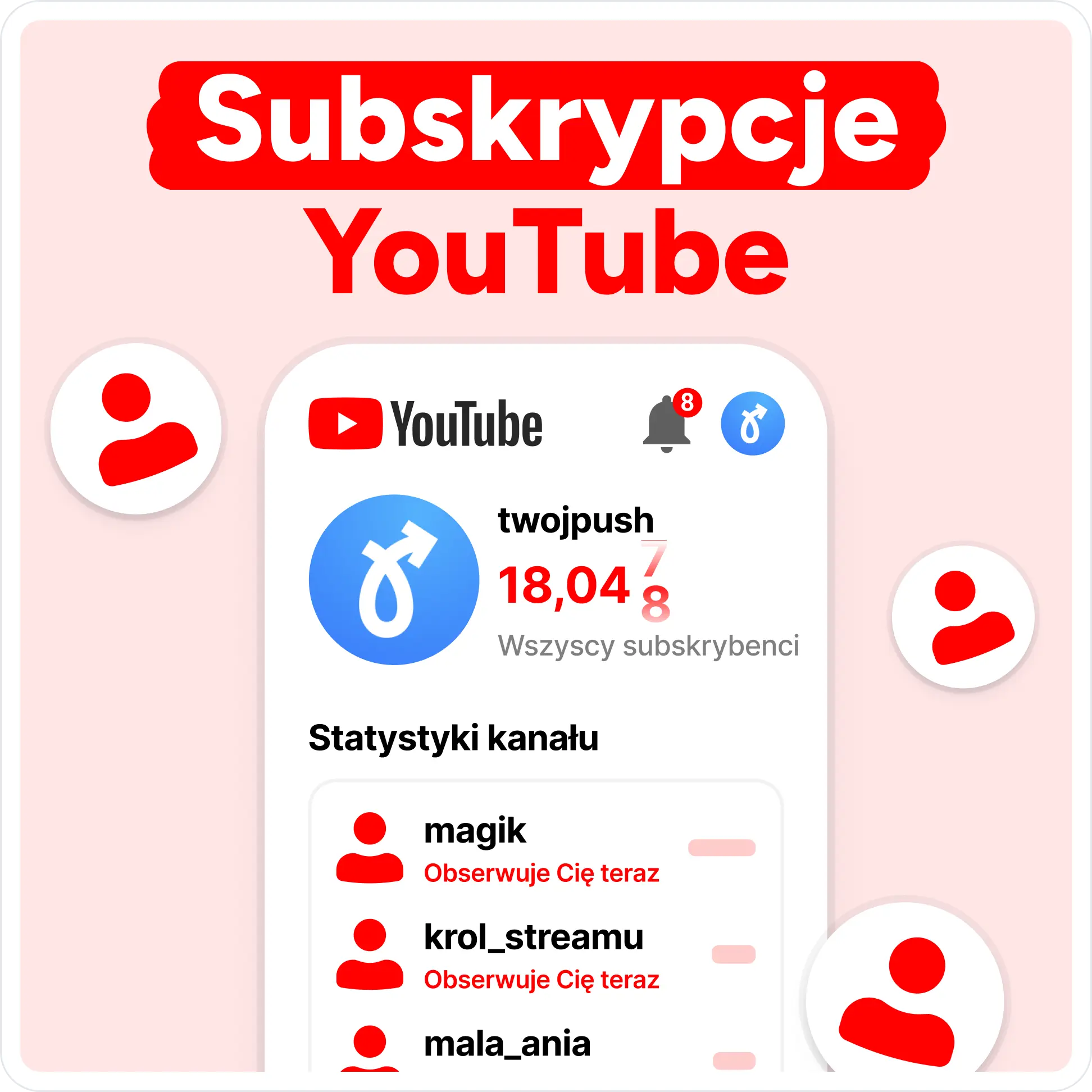 Kup subskrypcje YouTube Mockup